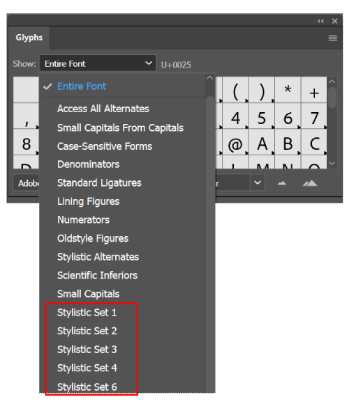 how to insert a symbol in photoshop